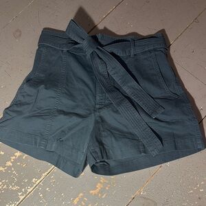 GAP High Waist Slate Blue Shorts